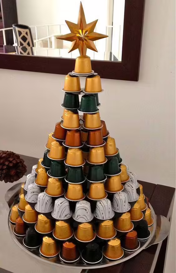 Arvore capsulas reciclado